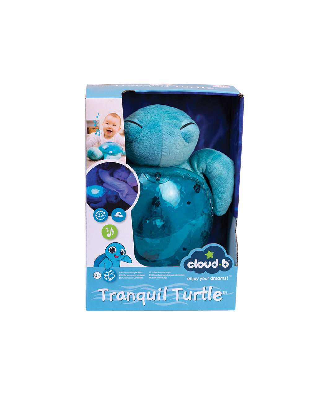 Tranquil turtle ricaricabile aqua - 0 mesi+ - cloud b