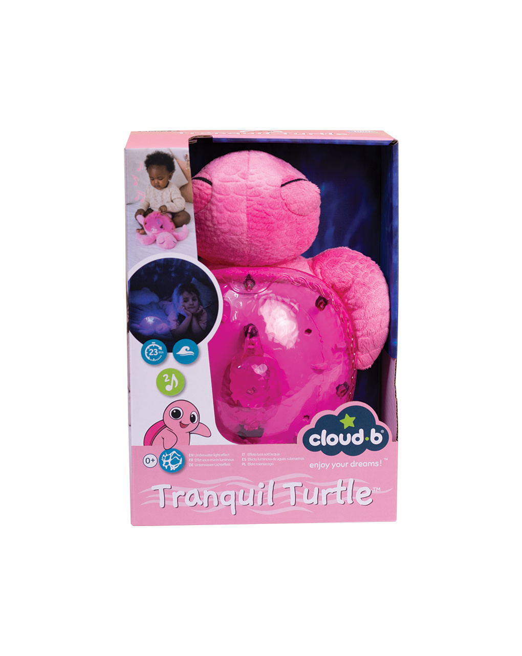 Tranquil turtle ricaricabile pink - 0 mesi+ - cloud b