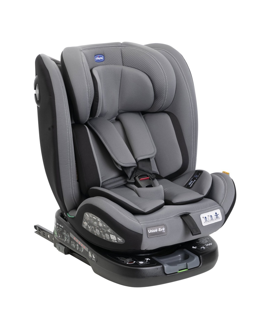 Seggiolino auto unico evo i-size (40-150 cm) grey black - chicco