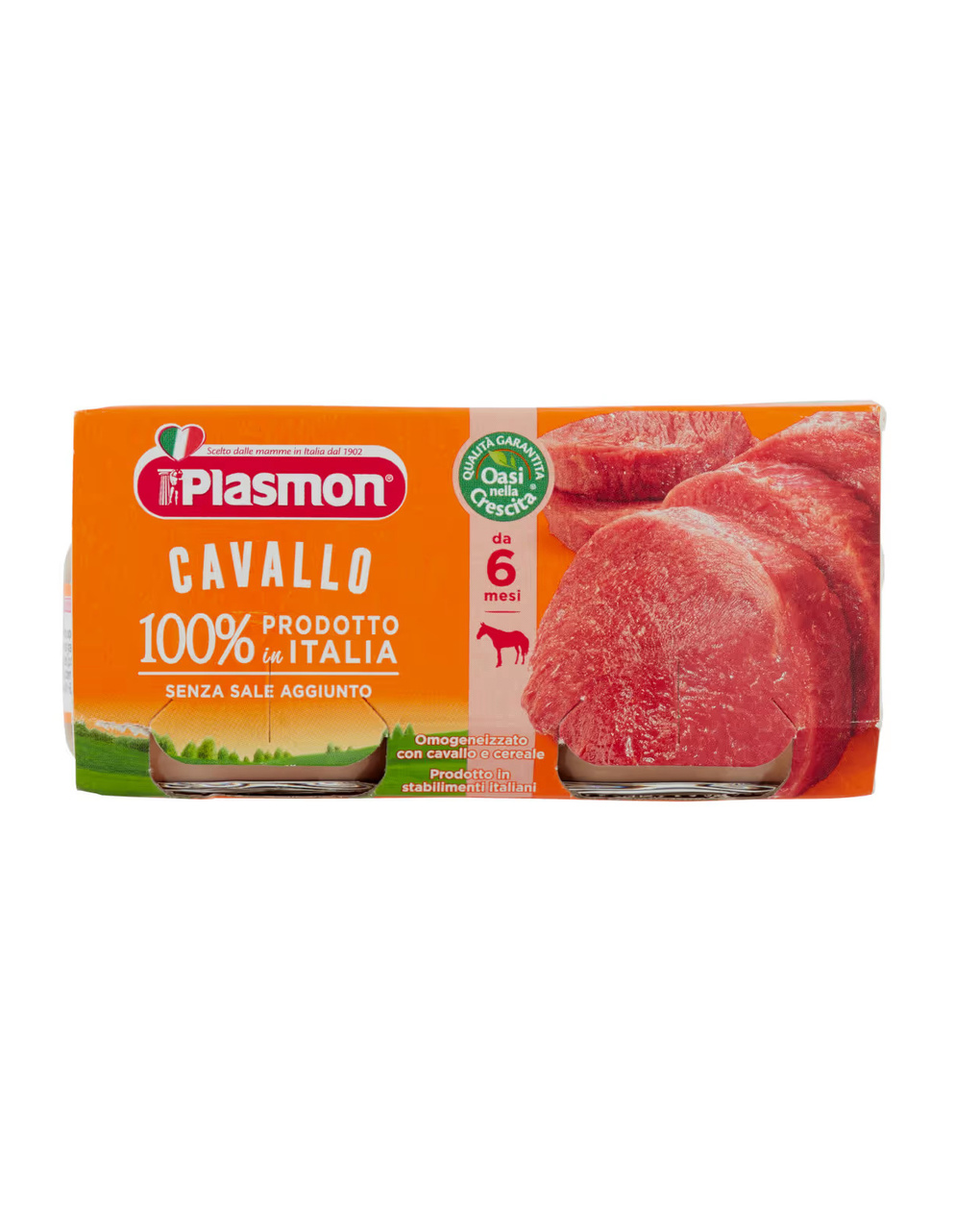 Omogeneizzato cavallo – 2x80g - plasmon