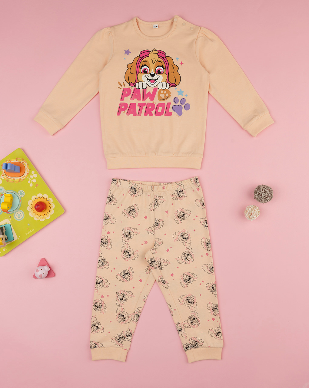 Pigiama bimba paw patrol arancione