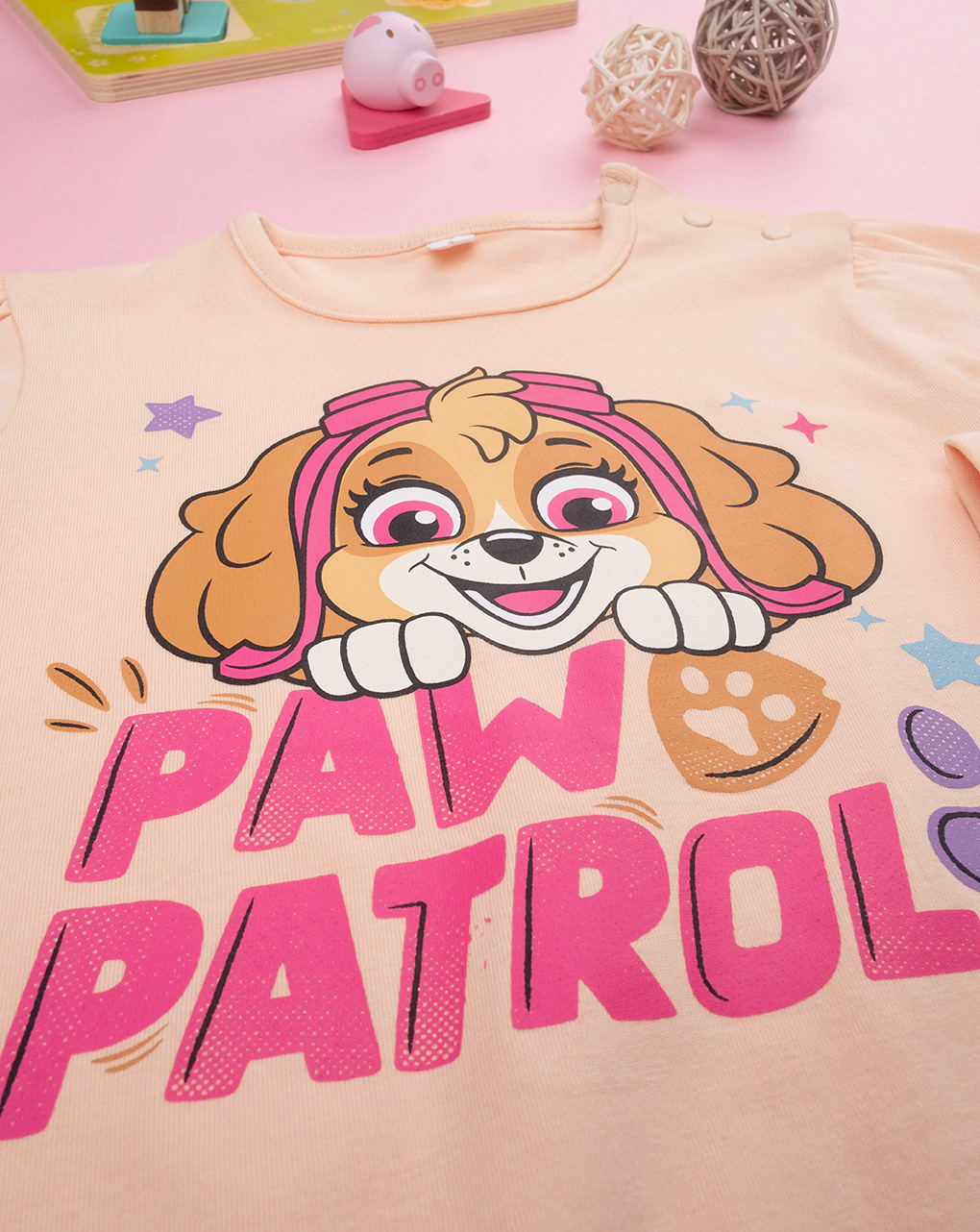 Pigiama bimba paw patrol arancione