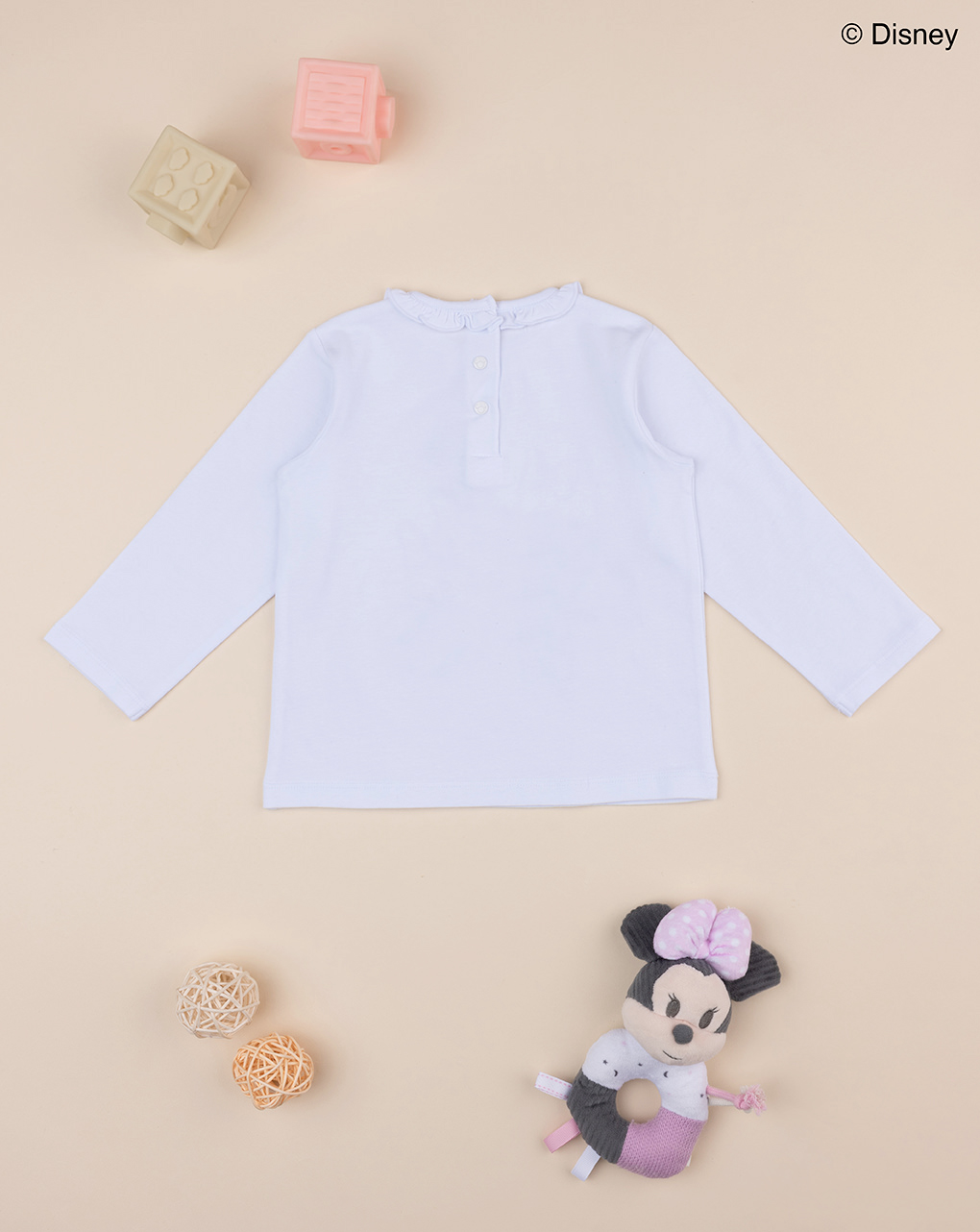 T-shirt bimba bianca minnie