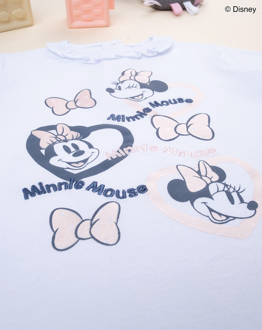 T-shirt bimba bianca minnie