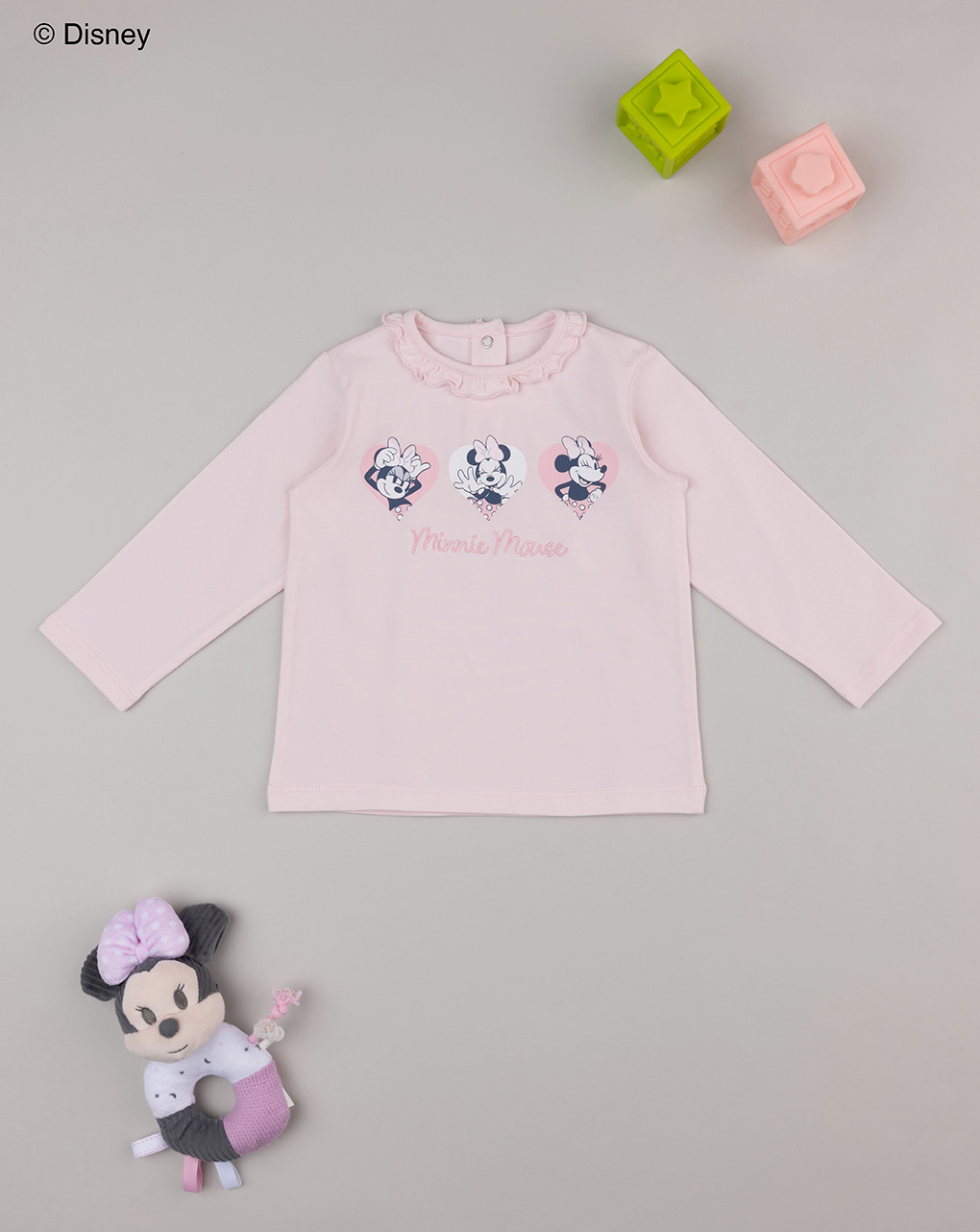 T-shirt bimba minnie rosa