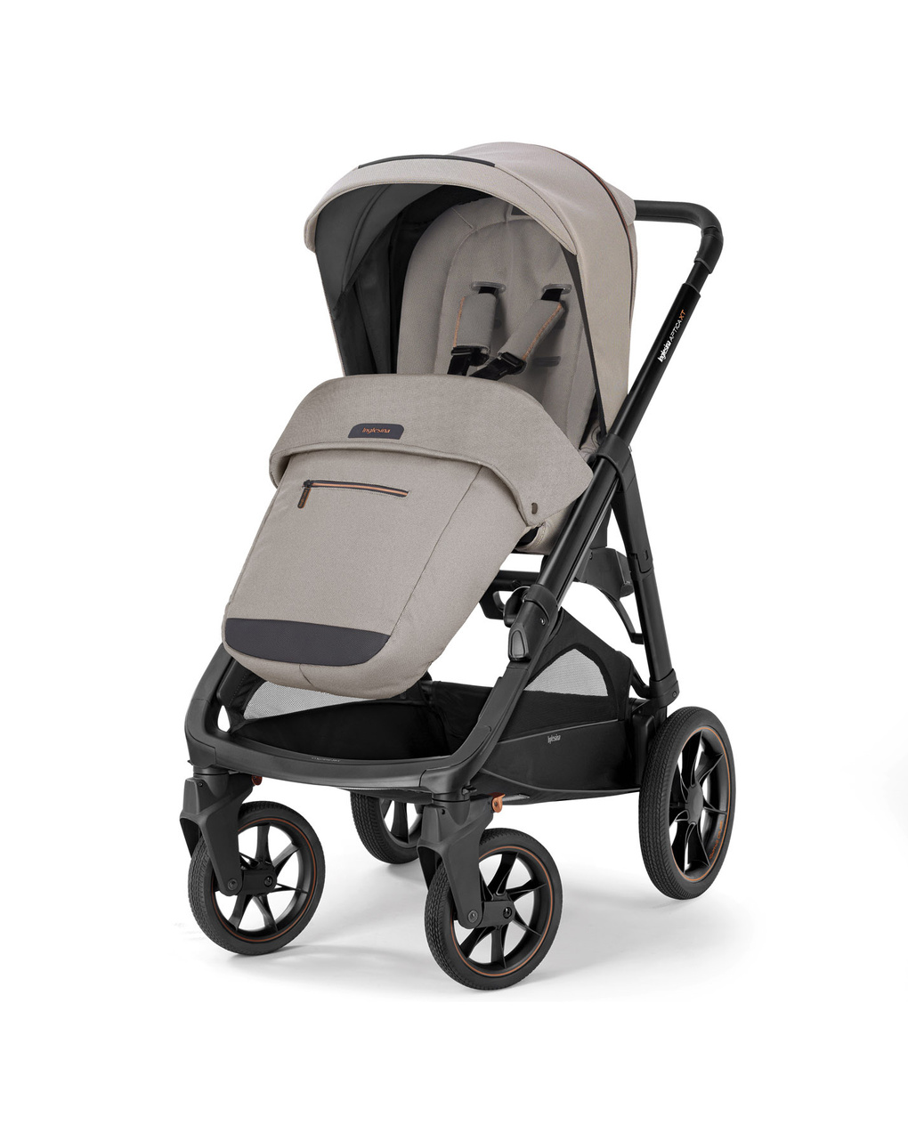 Aptica xt system quattro darwin colore tundra beige telaio nero - inglesina