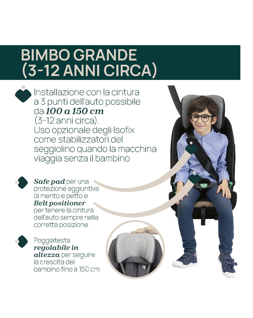 Seggiolino auto seat&go (76-150 cm) glam grey - chicco