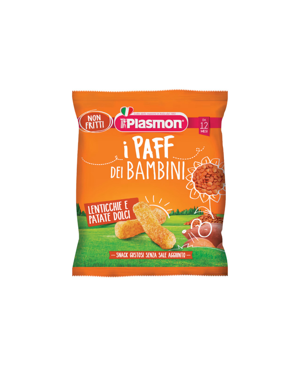 Paff lenticchie e patate dolci 15 gr -  plasmon