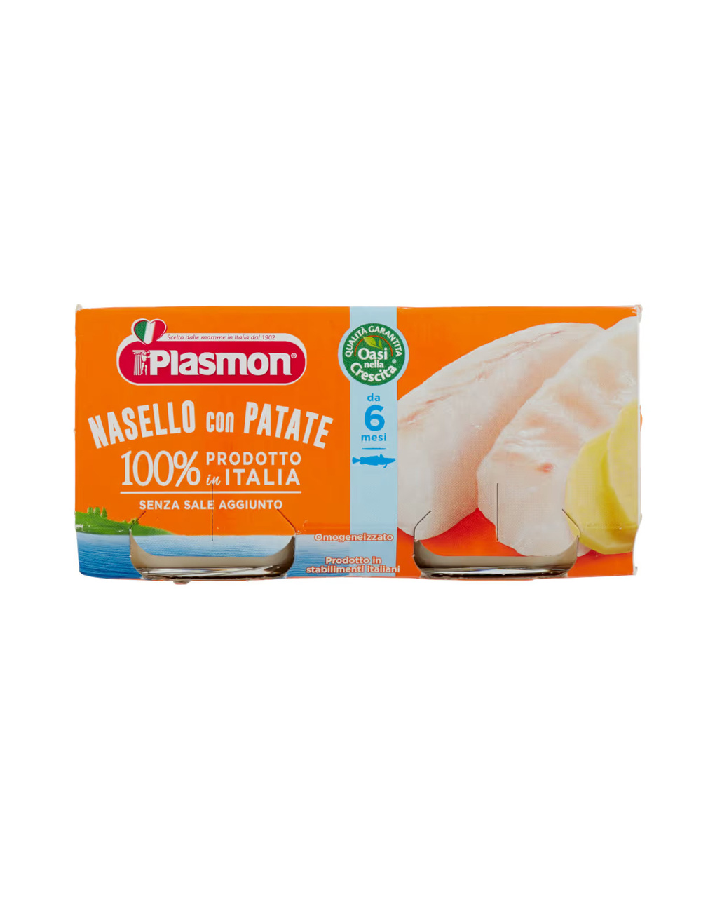 Omogeneizzato nasello – patate – 2x80g - plasmon