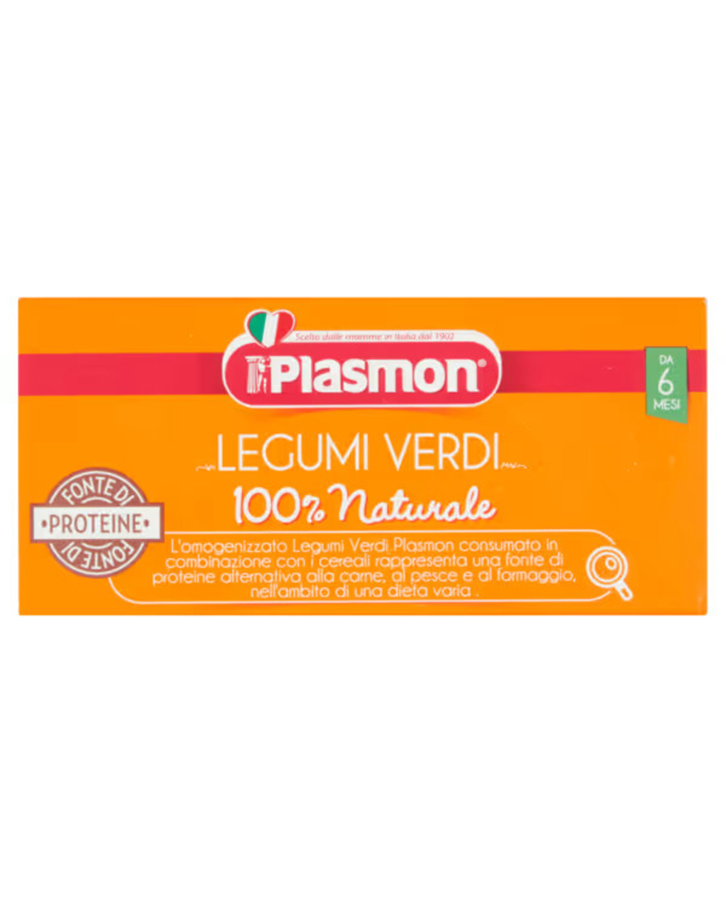 Omogeneizzato legumi verdi – 2x80g -plasmon