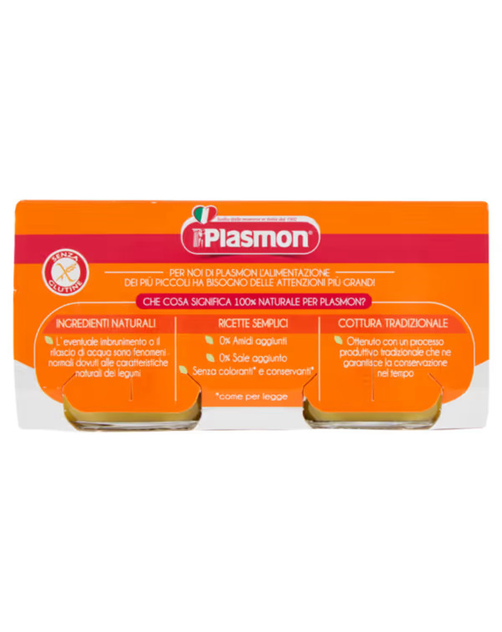 Omogeneizzato legumi verdi – 2x80g -plasmon