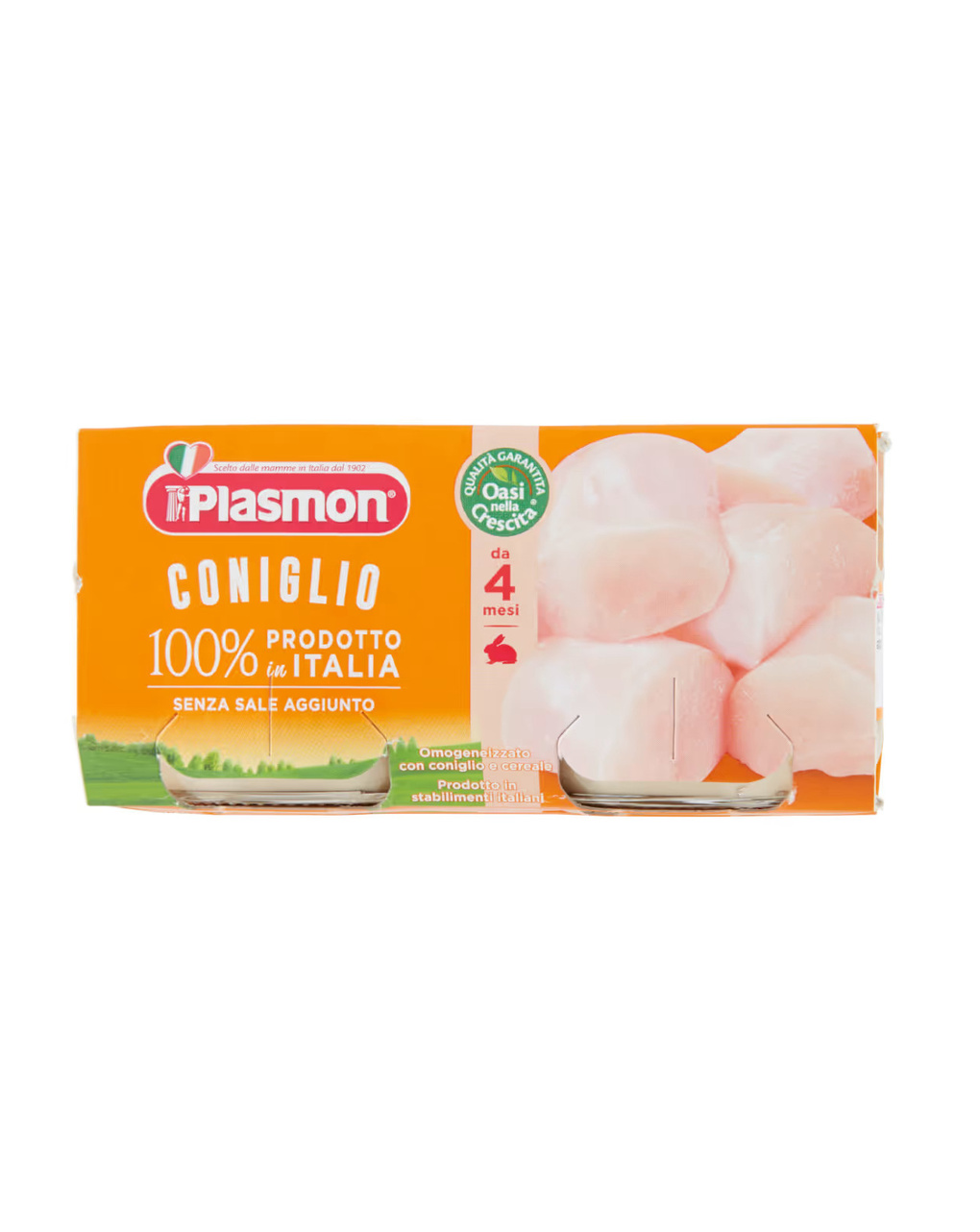 Omogeneizzato coniglio – 2x80g - plasmon