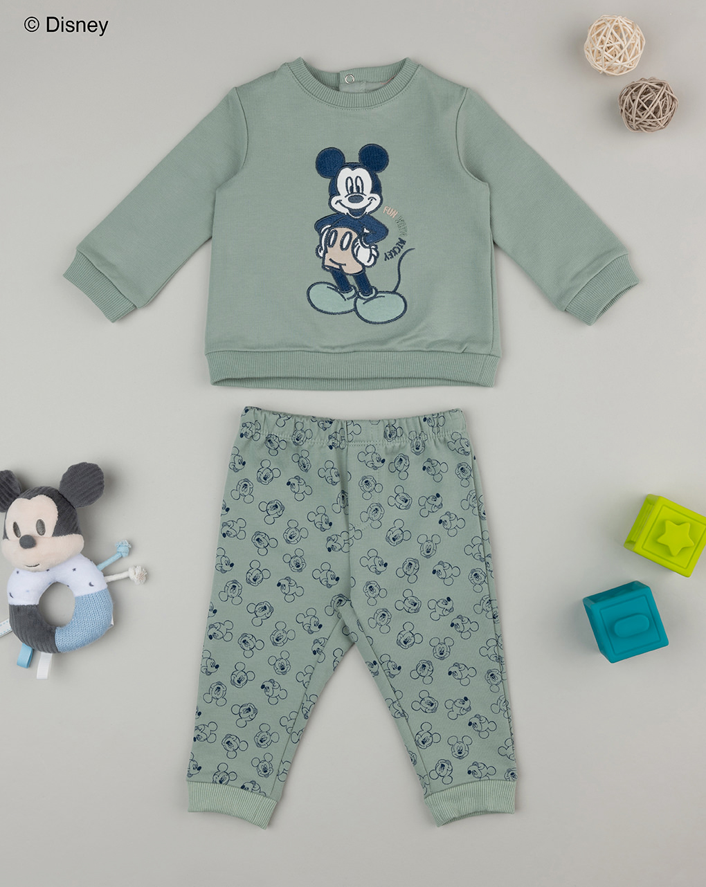 Jogger verde bimbo disney topolino