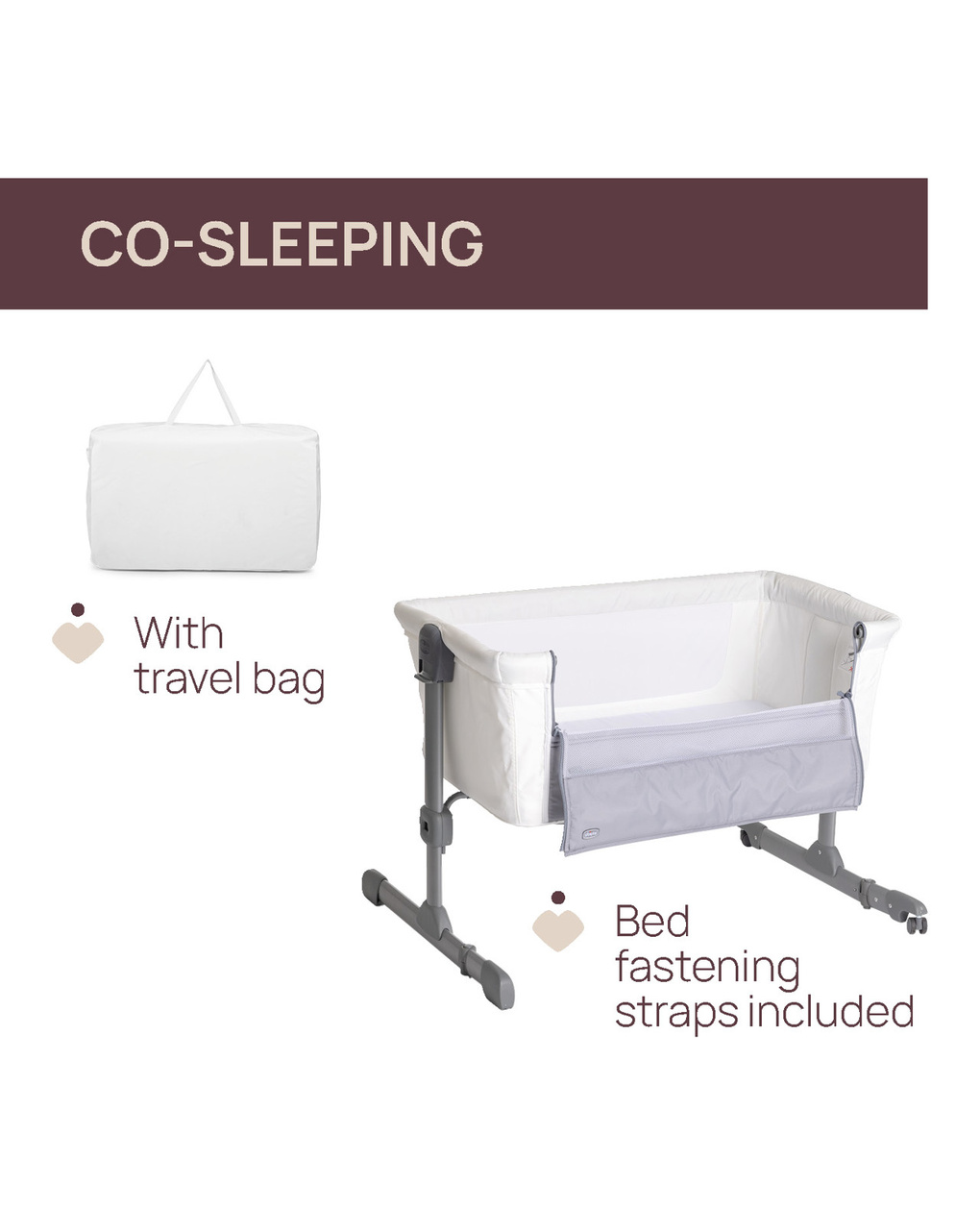 Next2me essential culla co-sleeping cloud re_lux - chicco