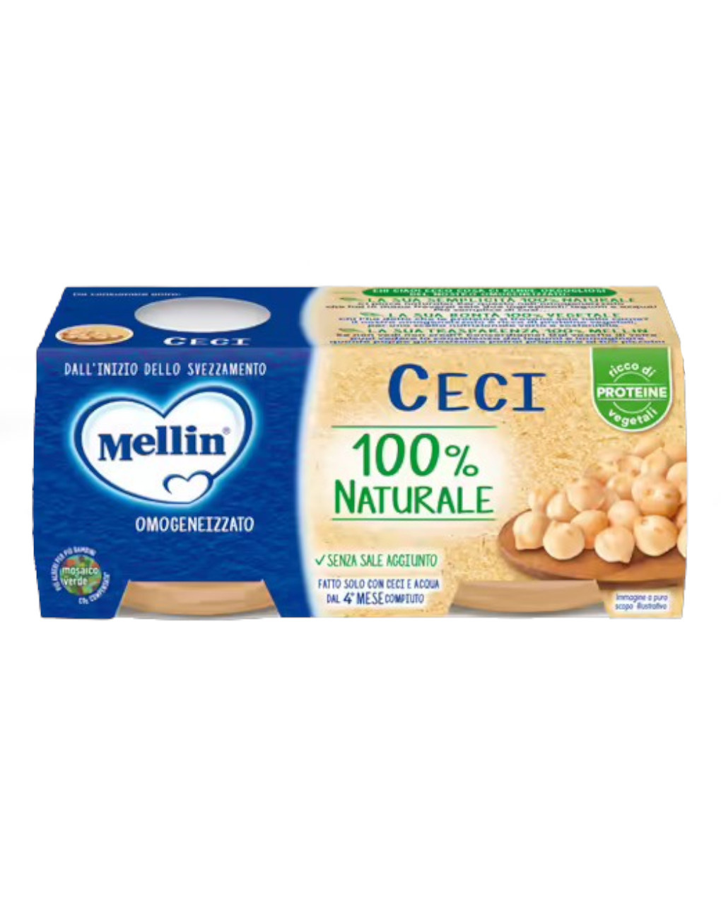 Omogeneizzato ceci 2x80gr - mellin