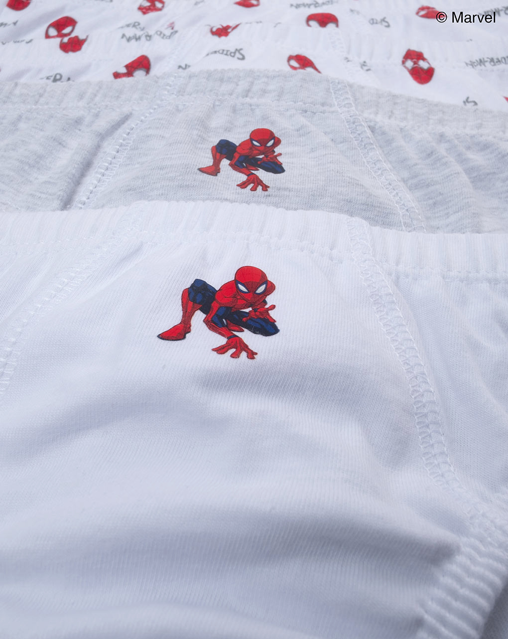 Pack 5 slip bimbo spiderman organic cotton