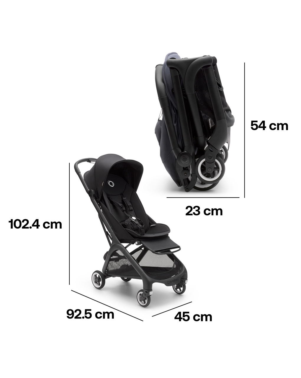 Bugaboo butterfly black/midnight black