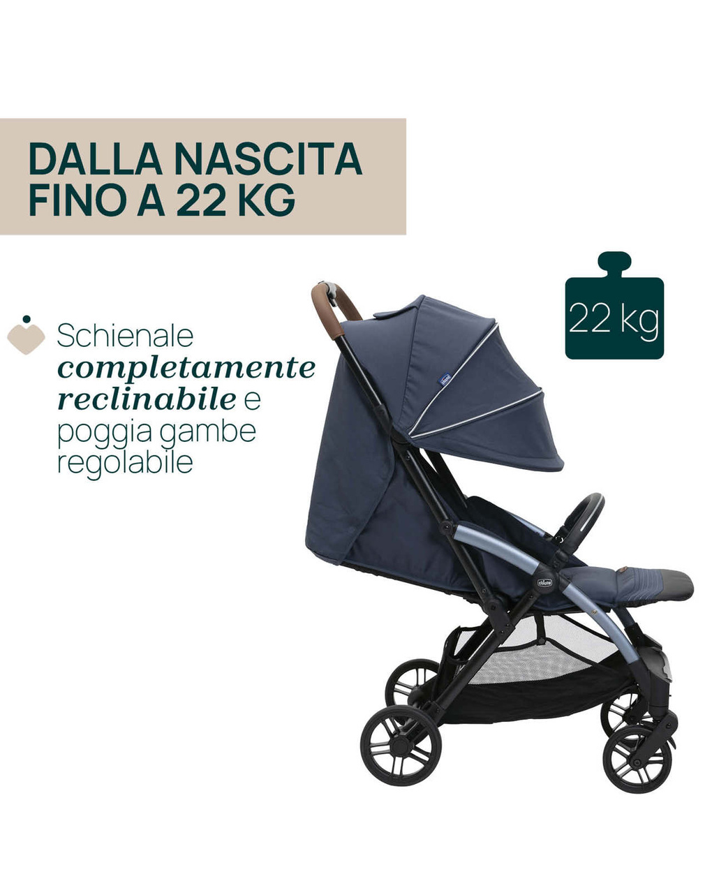 Passeggino goody xplus radiant blue - chicco