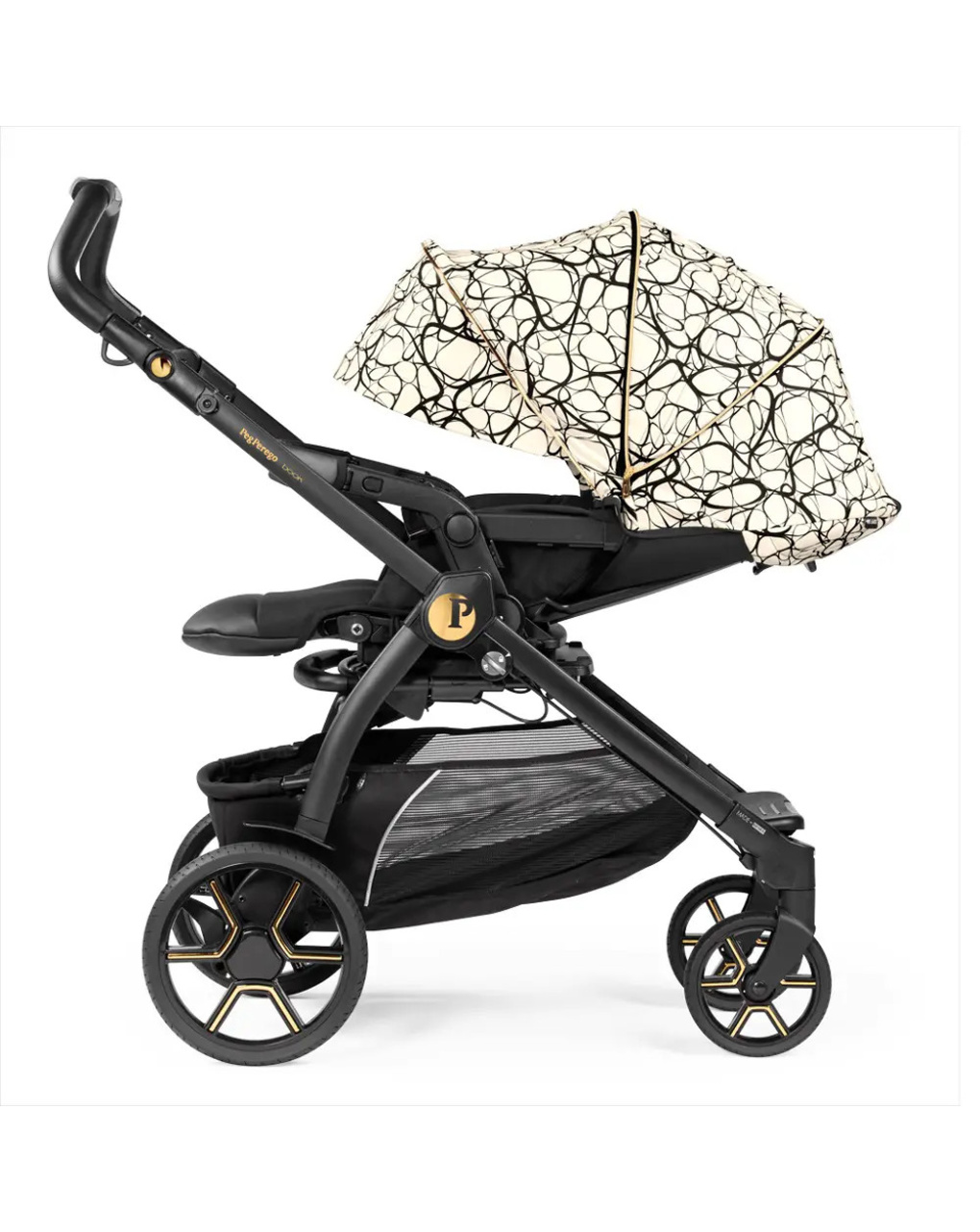 Passegino book graphic gold - peg perego