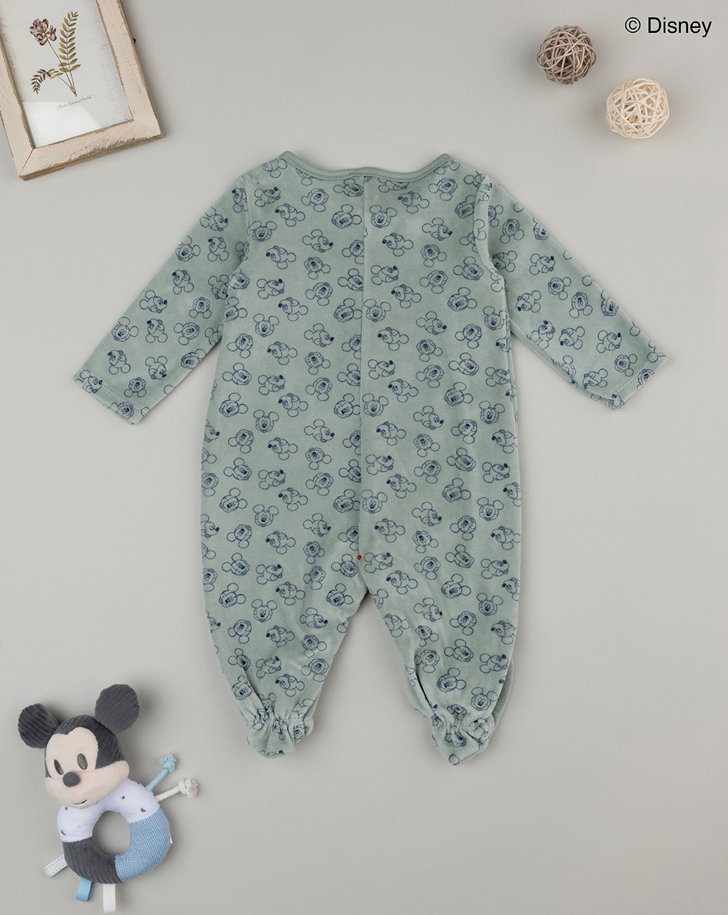 Tutina verde neonato disney topolino