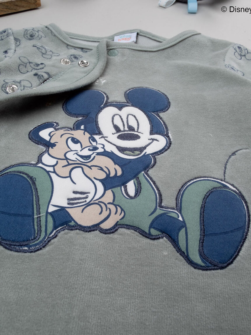 Tutina verde neonato disney topolino - Prénatal