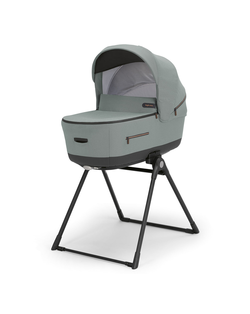 Aptica xt system quattro darwin recline colore igloo grey telaio nero - inglesina