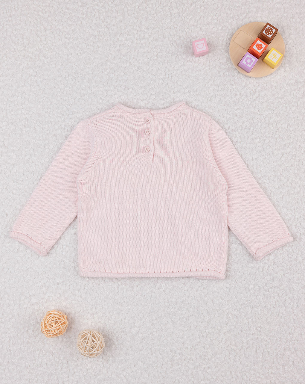 Maglia bimba rosa cuori traforati