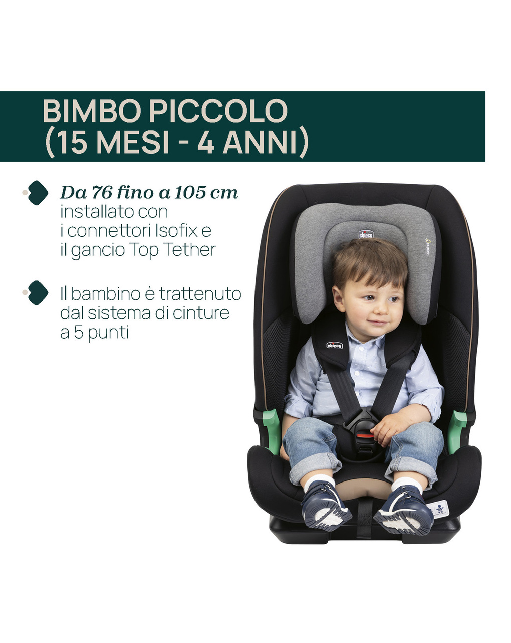 Seggiolino auto seat&go (76-150 cm) glam grey - chicco