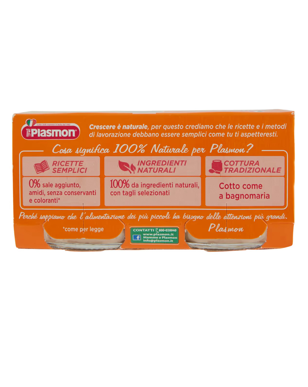 Omogeneizzato tacchino – 2x80g - plasmon