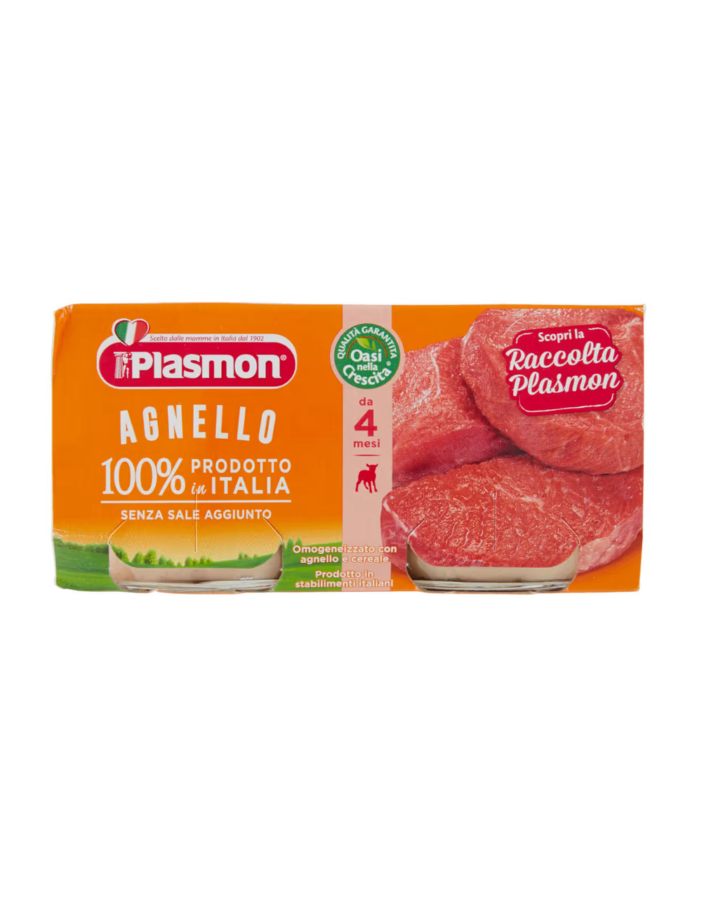 Omogeneizzato agnello – 2x80g - plasmon