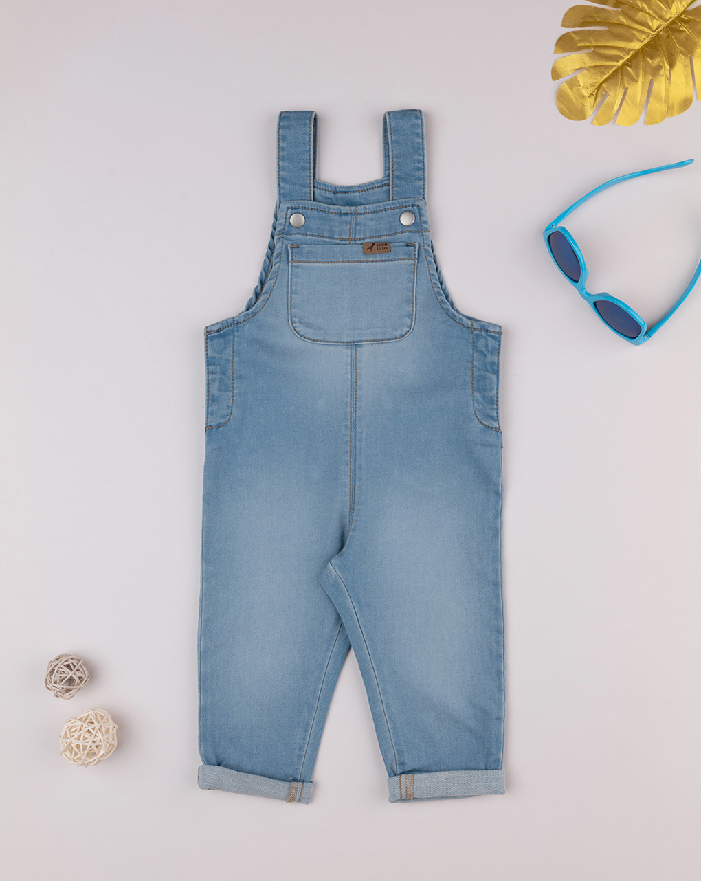 Salopette bimbo blu denim