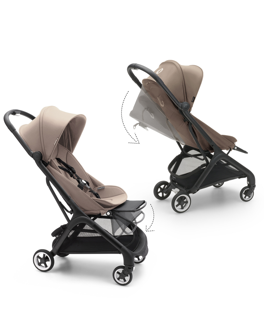 Passeggino butterfly desert taupe/black - bugaboo