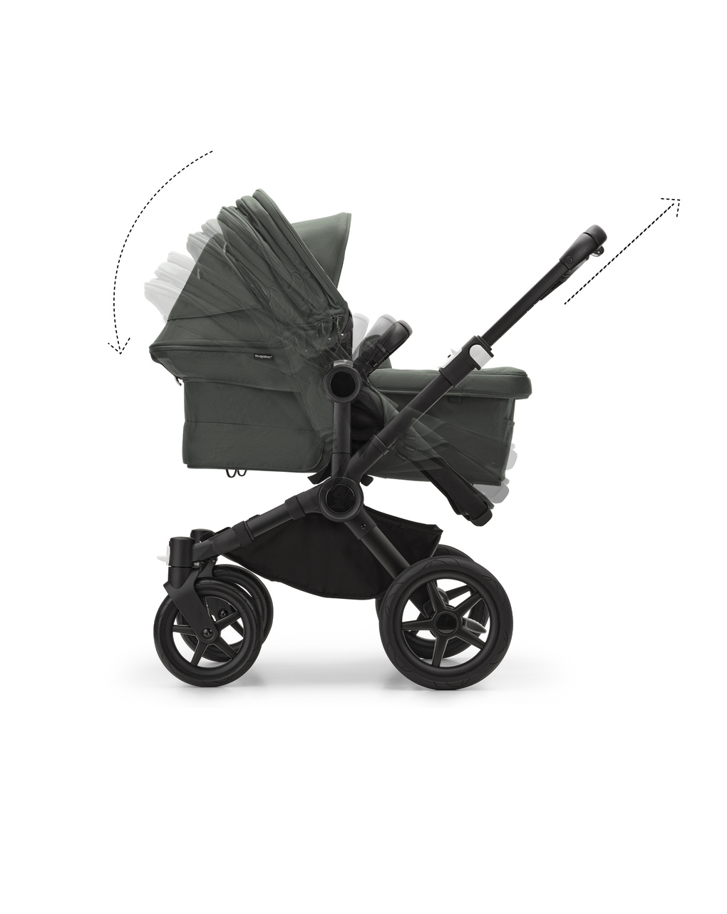 Bugaboo donkey 5 kit di conversione fratellare completo forest green