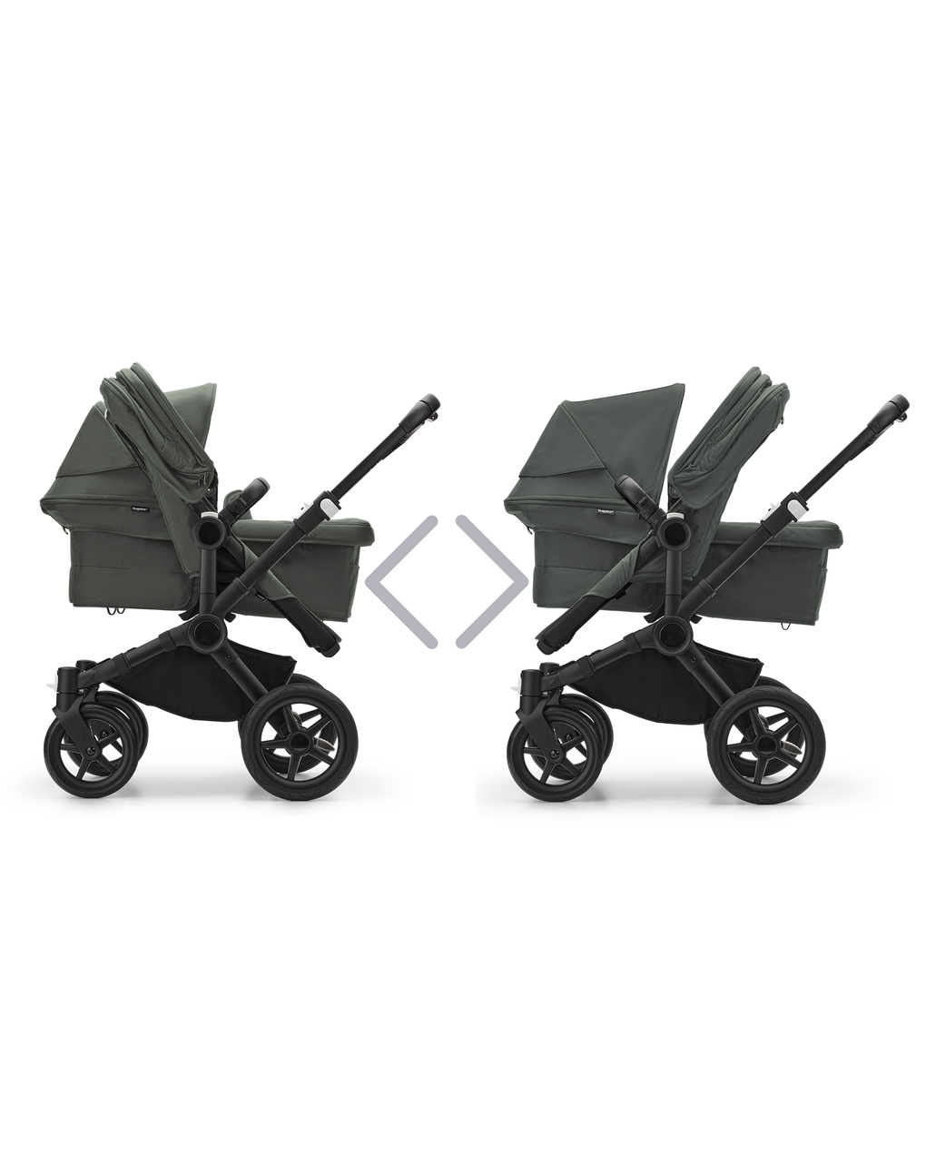 Bugaboo donkey 5 kit di conversione fratellare completo forest green