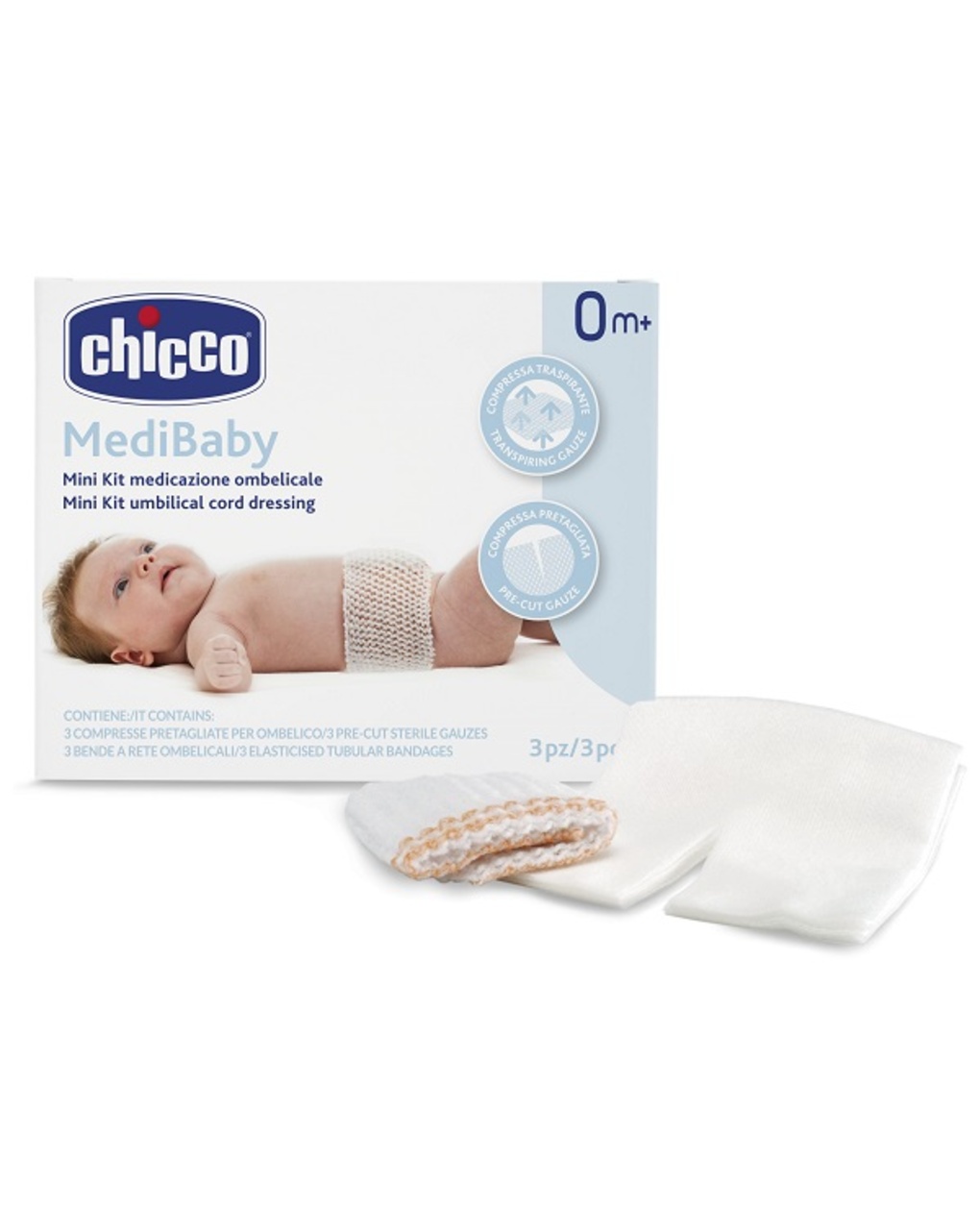 Mini kit medicazione ombelicale - chicco