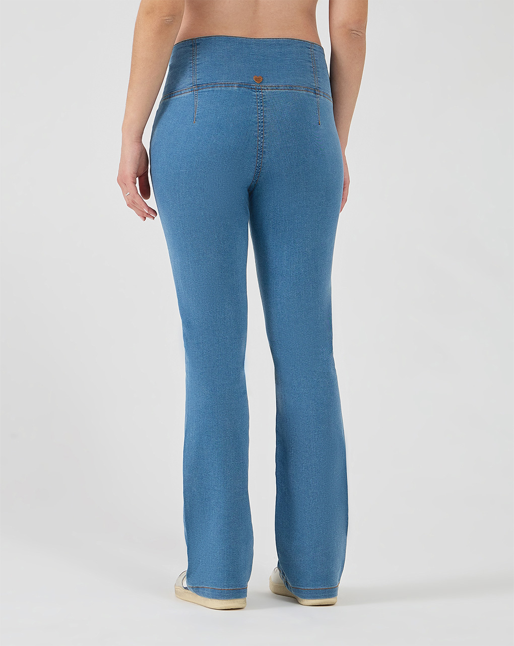 Pantalone premaman in denim stretch