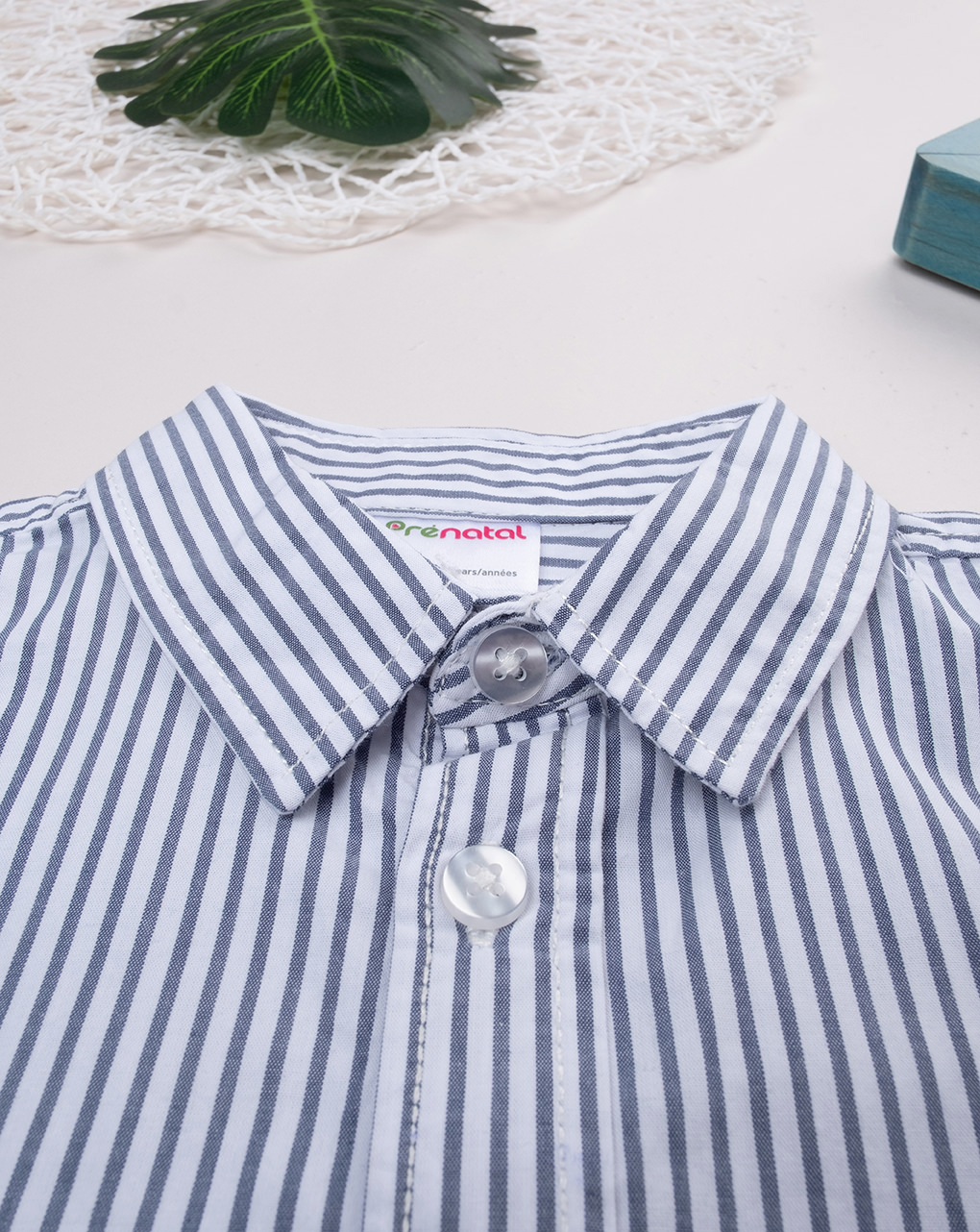 Camicia maniche lunghe righe bambino