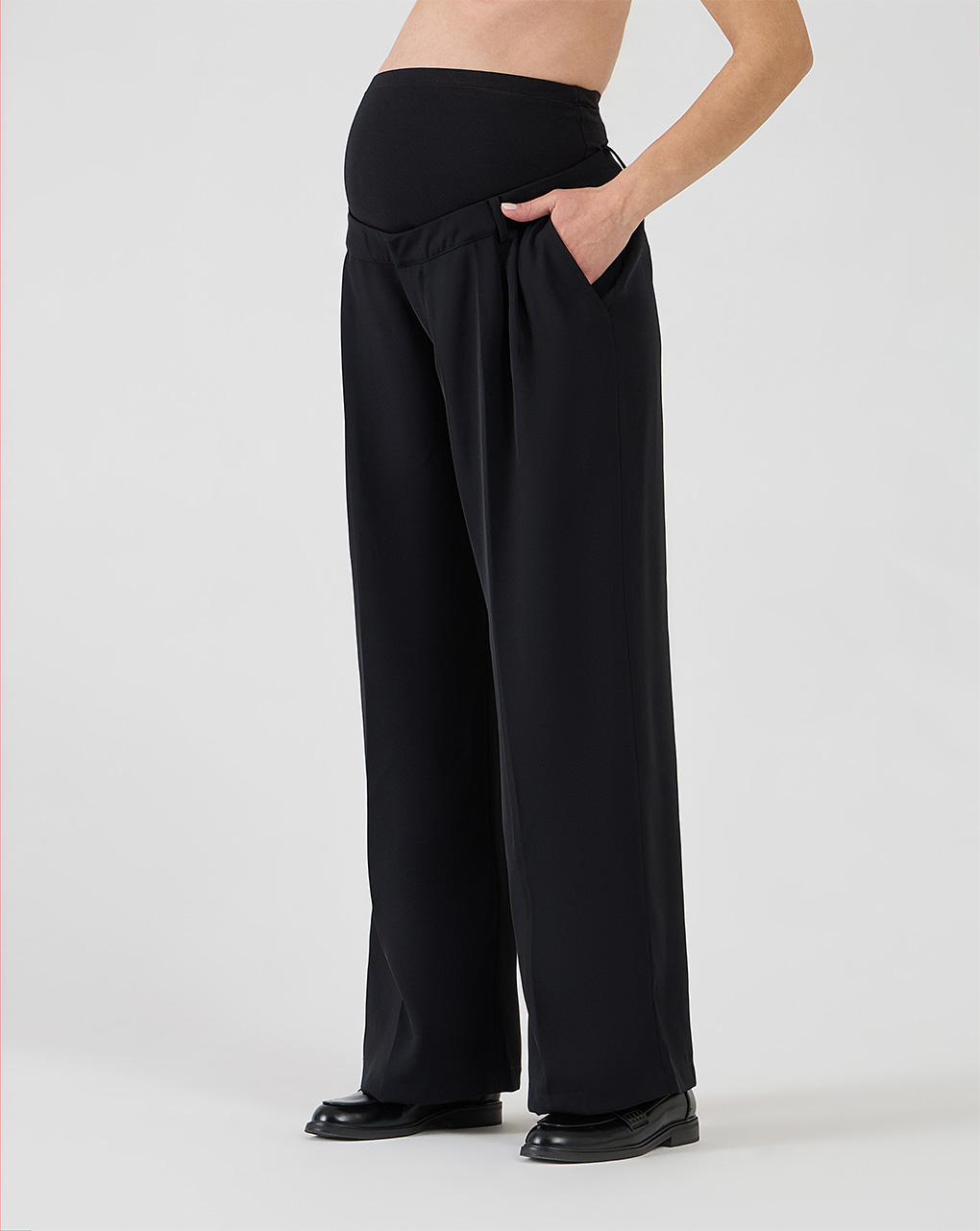 Pantalone premaman ampio nero