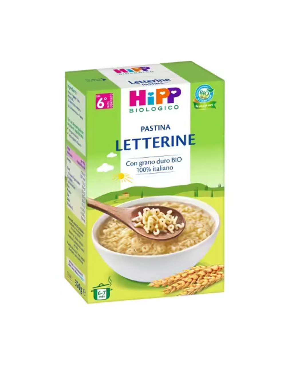 Pastine letterine 320g - hipp biologico