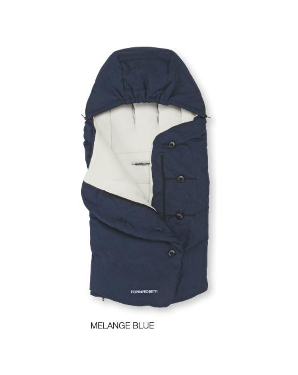 Sacco invernale termico passeggino trendy melange blue -  foppapedretti