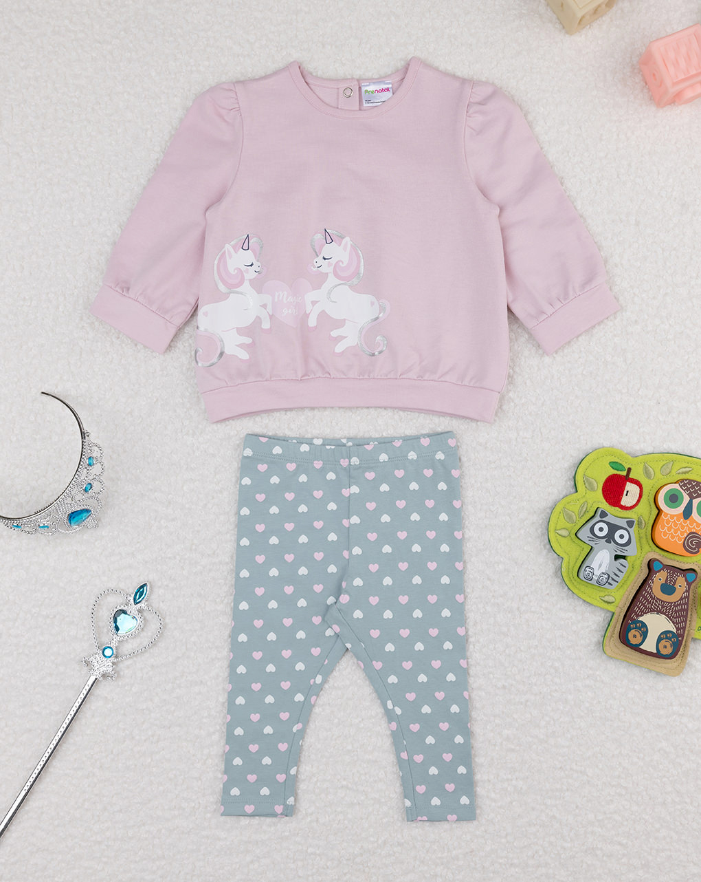 Completo jogging bimba bicolor unicorni