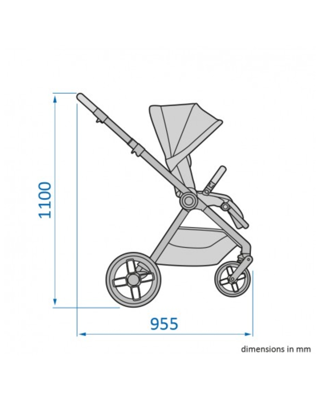 Duo oxford plus twilic graphite (passeggino+navicella) - maxi cosi