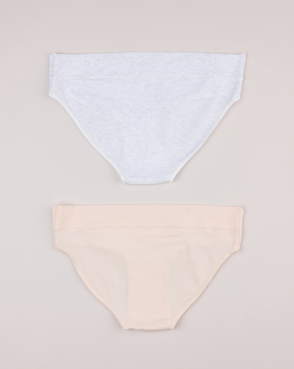 Pack 2 slip bianco/beige premaman