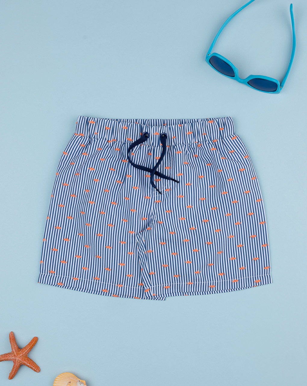 Boxer bambino blu righe