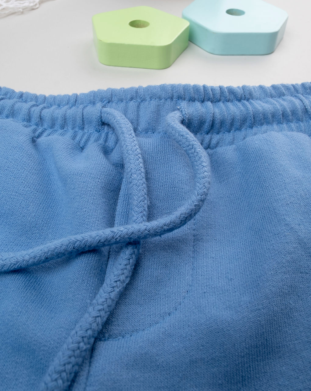 Shorts bimbo blu felpa leggera