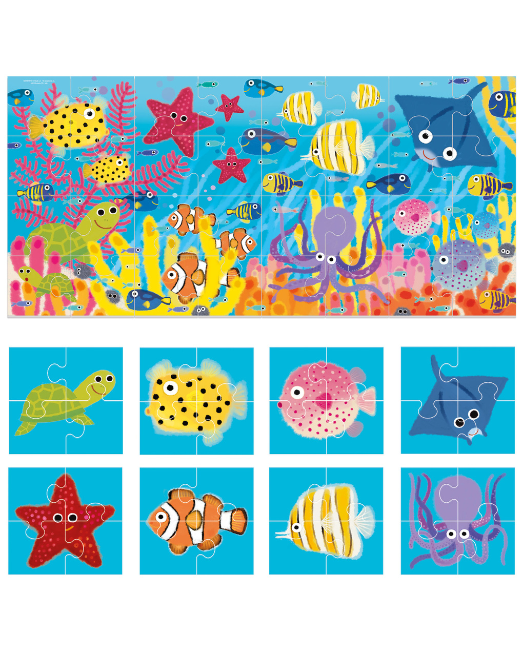Puzzle 8+1 the sea – 2+ – headu