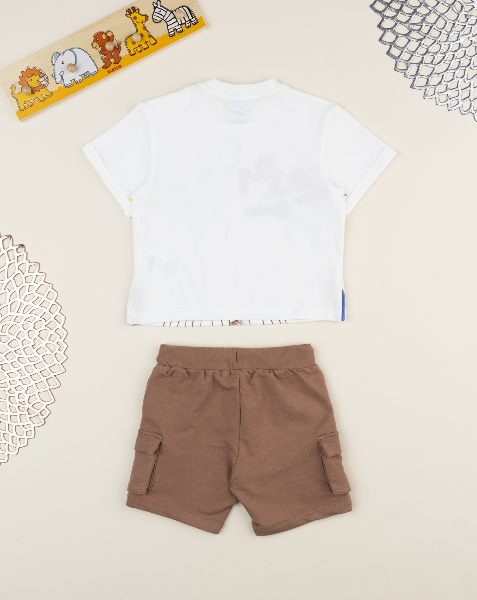 Completo bimbo t-shirt e bermuda re leone