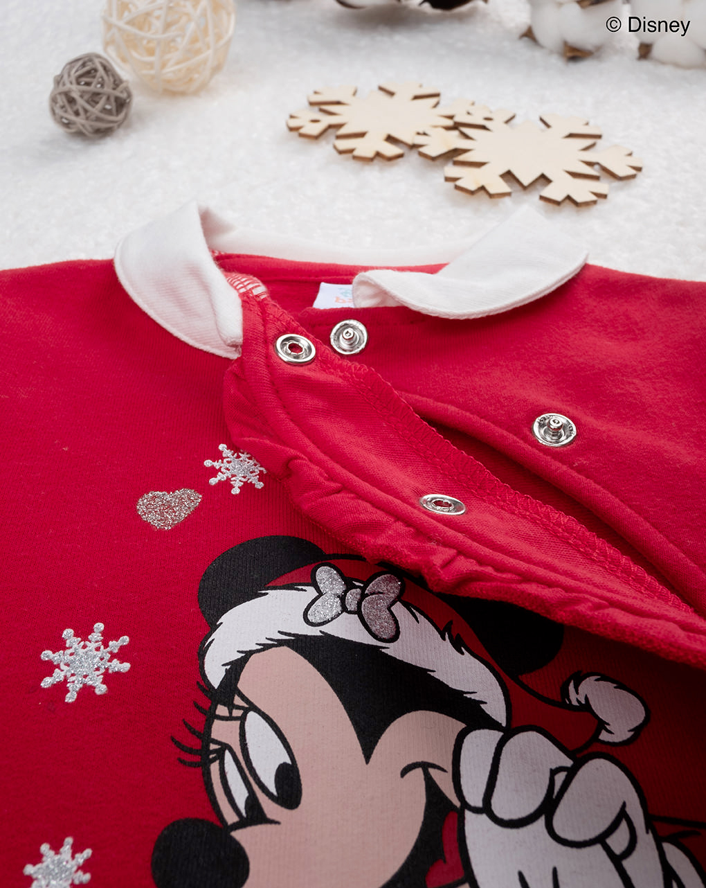 Tutina felpata bimba ""minnie natale"