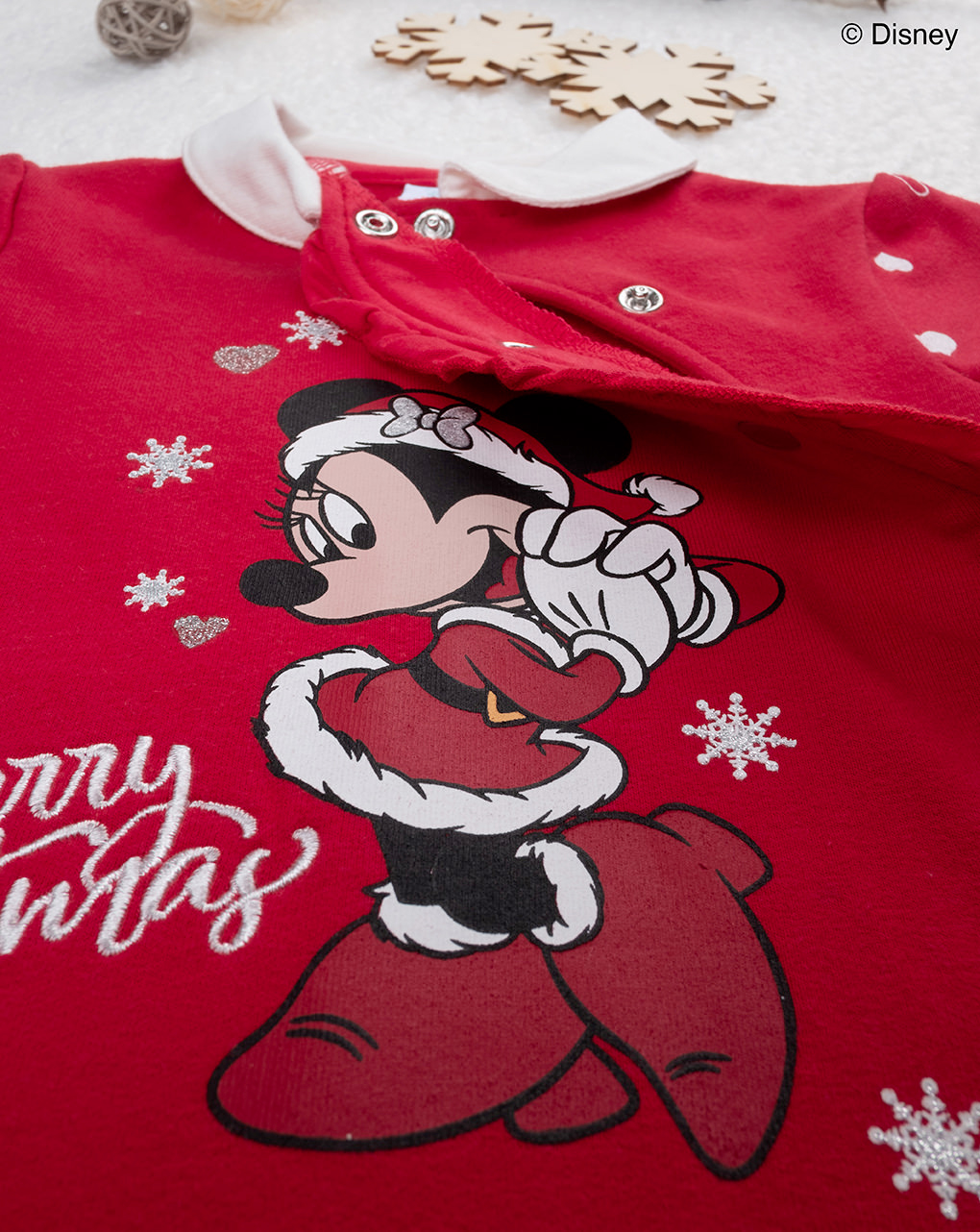 Tutina felpata bimba ""minnie natale"