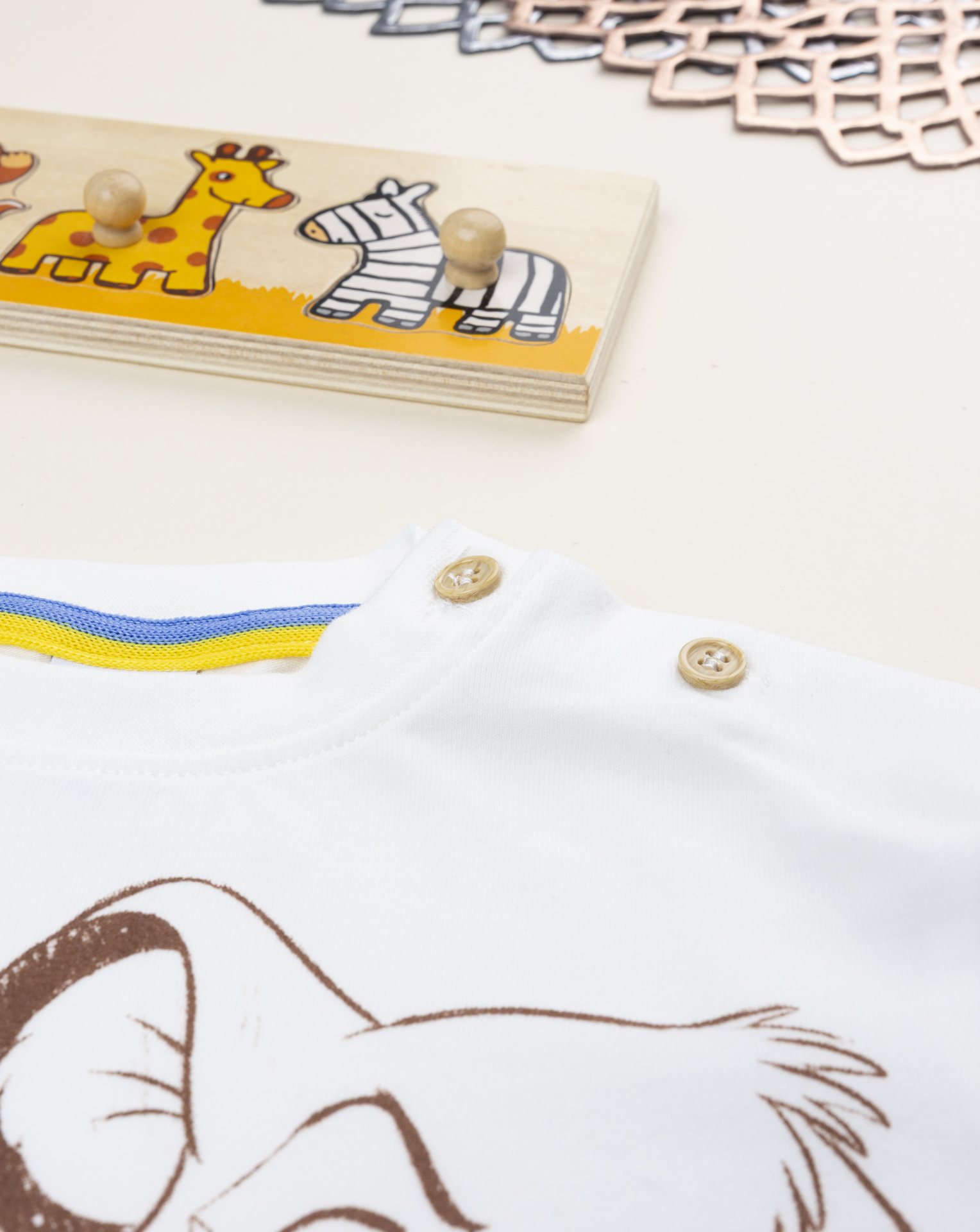 Completo bimbo t-shirt e bermuda re leone